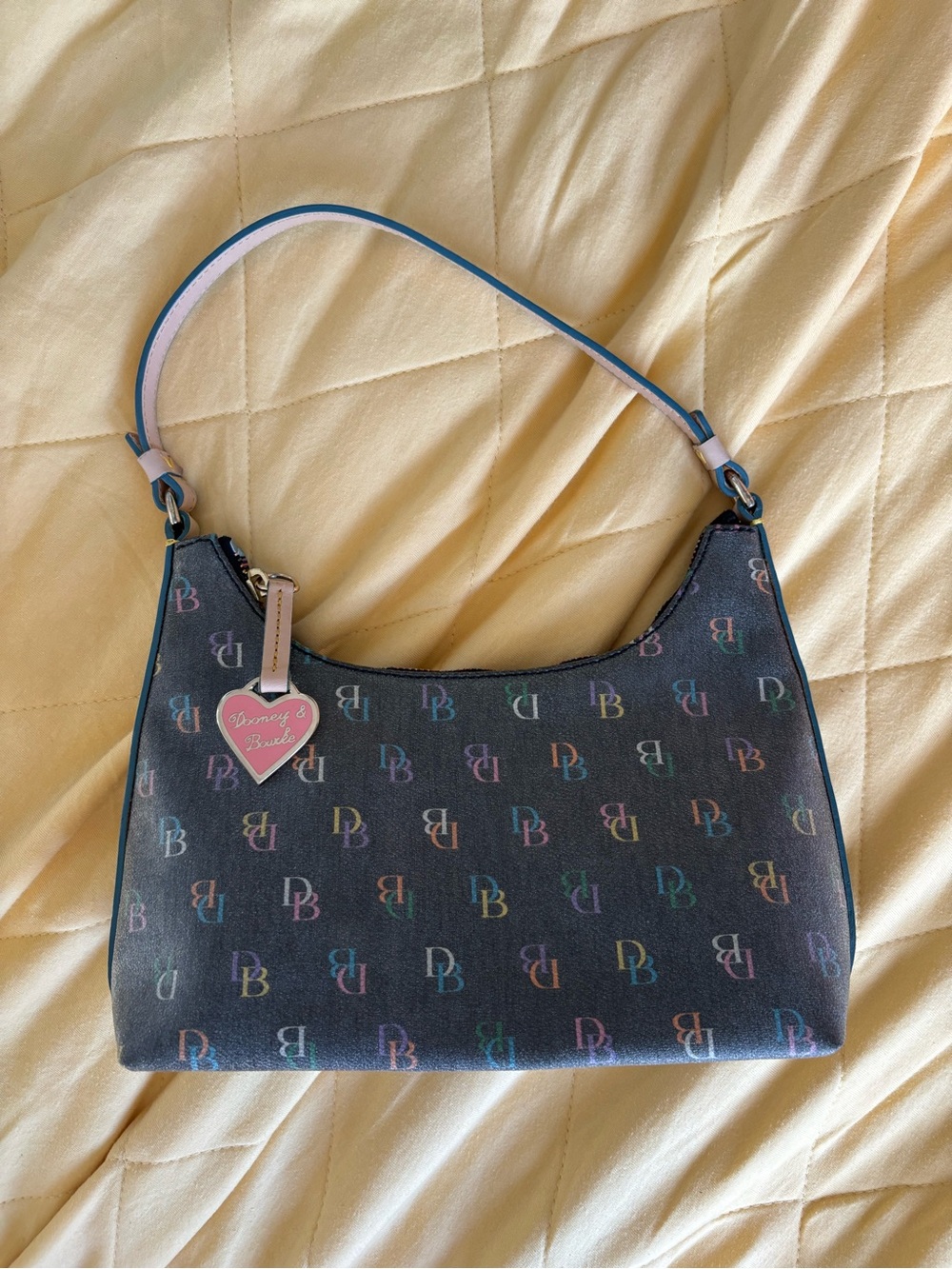 Dooney & Bourke Y2K Multicolour IT Shoulder Bag with Rainbow Zipper